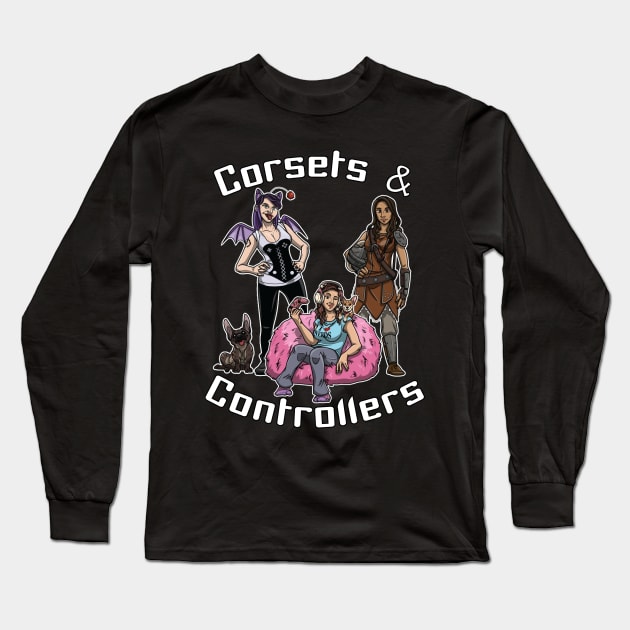 Corsets and Controllers Girls Long Sleeve T-Shirt by corsetsandcontrollers